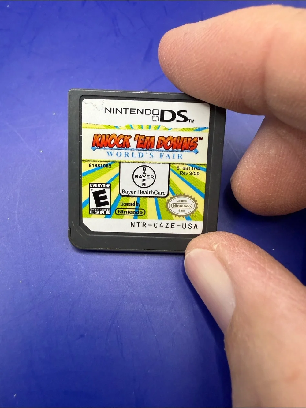 Nintendo DS Game Cartridge Set - Black Shells with Blue and Yellow Labels